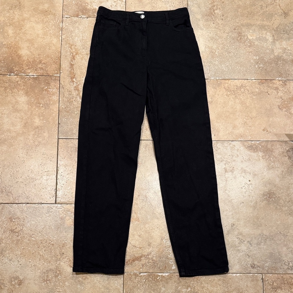 Wilfred Classic Black Straight-Leg Jeans - Size 6